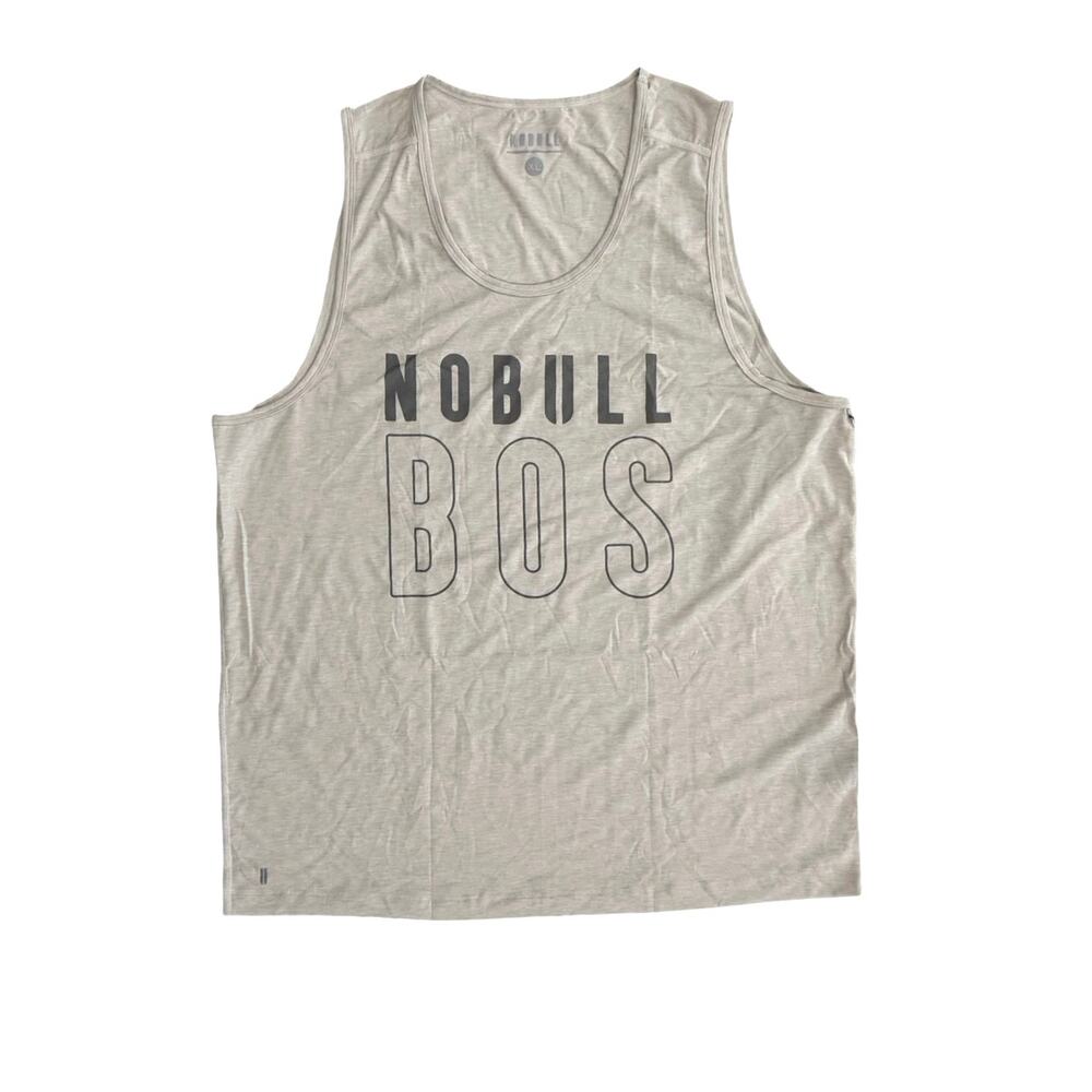 NWOT NOBULL Men's Limited Edition Boston Tank Top in Oatmeal Size XL